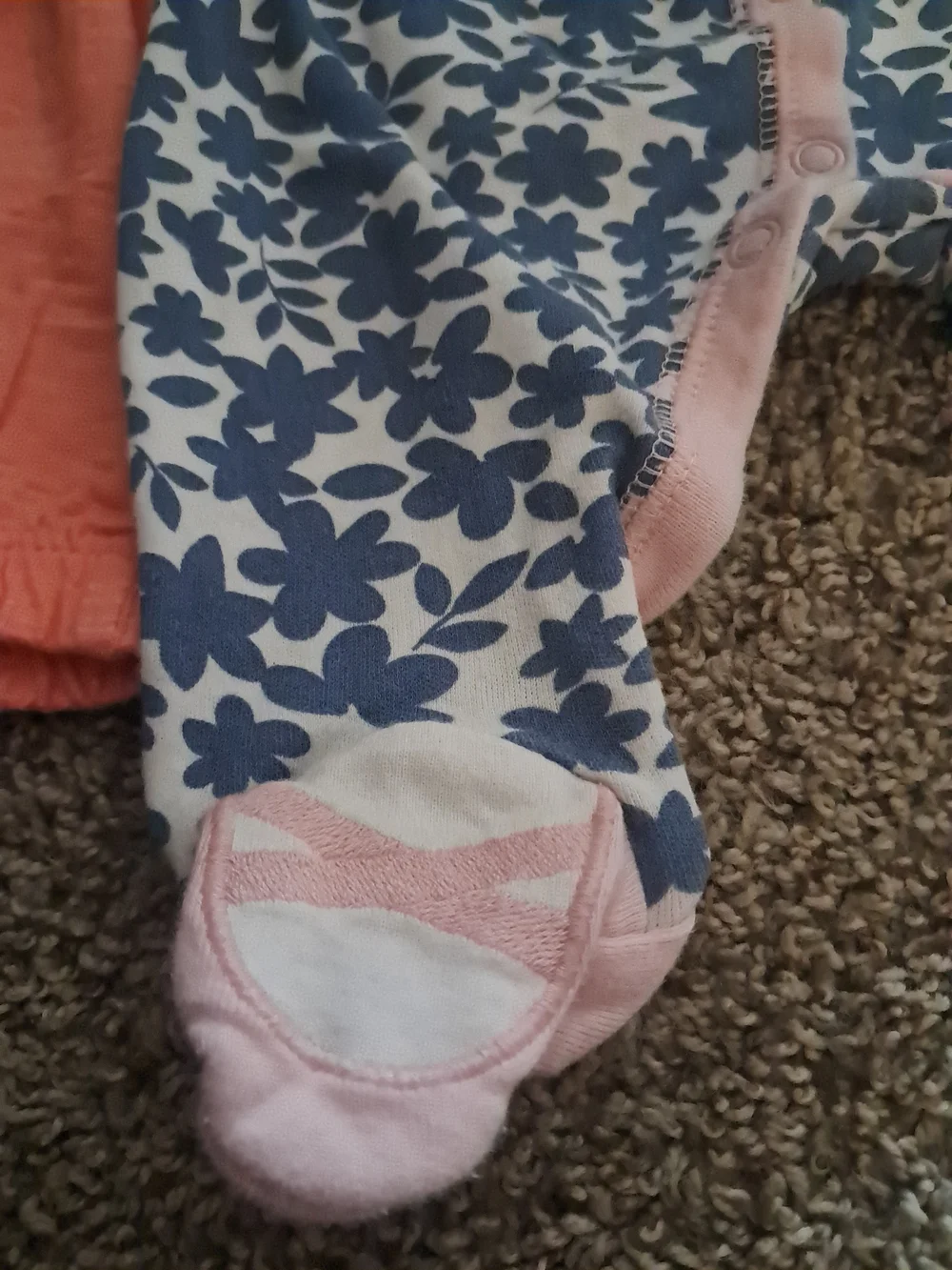 Carter's Pink Heart & Floral Baby Pajama Bundle